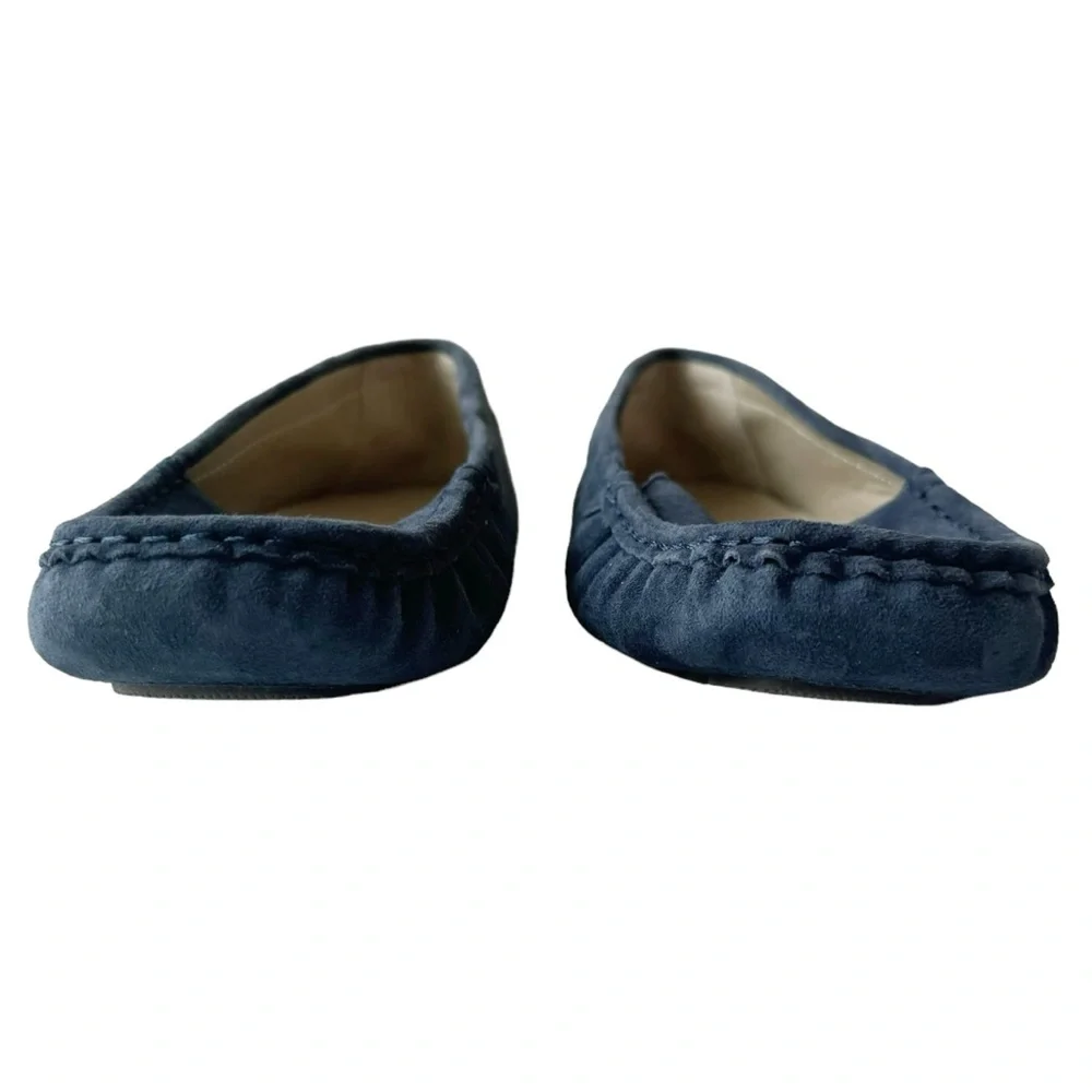 Janie and Jack Navy Blue Suede Driving Shoes Loafers | 3 K NWOT - Picture 6 of 13